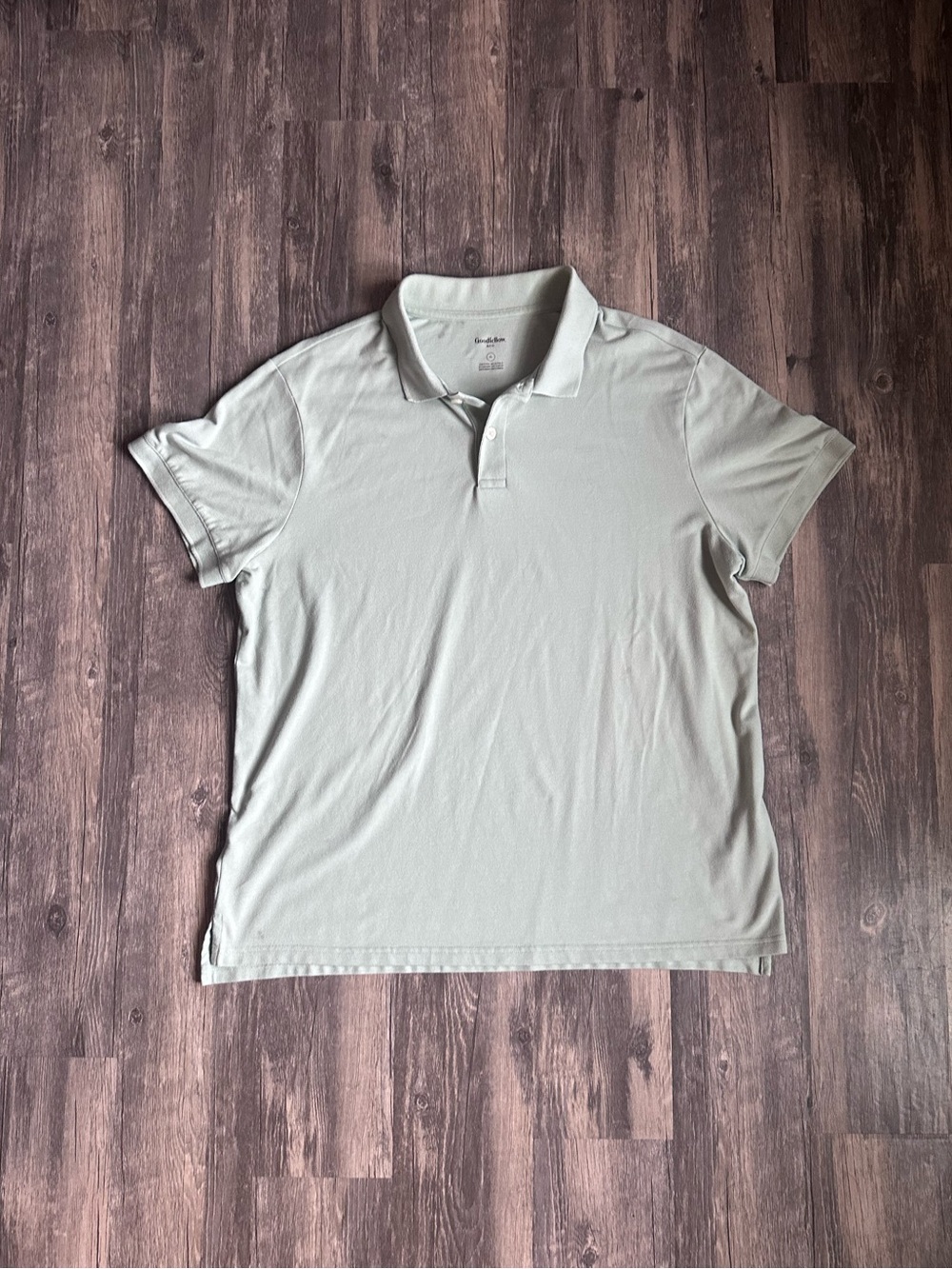Goodfellow & Co Light Green Short Sleeve Polo Shirt Men’s Size XL